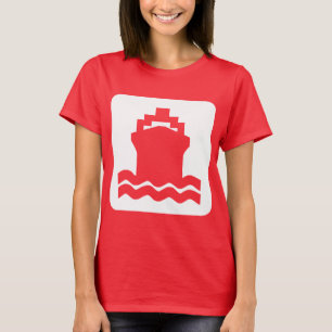 Camiseta Forma de barco - Blanco