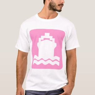 Camiseta Forma de barco - Rosa