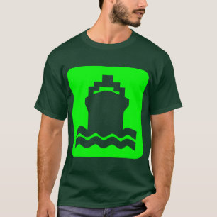 Camiseta Forma de barco - Verde