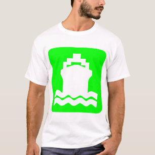 Camiseta Forma de barco - Verde
