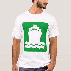 Camiseta Forma de barco - Verde hierba
