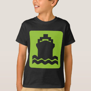 Camiseta Forma de barco - Verde marciano