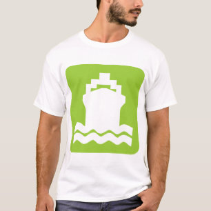 Camiseta Forma de barco - Verde marciano