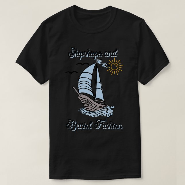 Camiseta Forma de barco y moda de Bristol (Diseño del anverso)