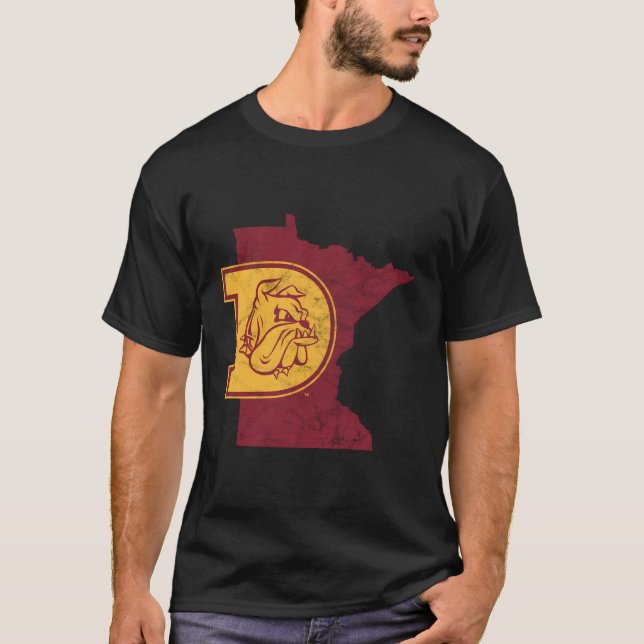 Camiseta Forma de Bulldoges Minnesota Duluth Umd (Anverso)