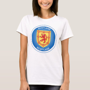 Camiseta Forma de círculo del escudo de armas de Escocia