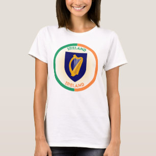 Camiseta Forma de círculo del escudo de armas de la Repúbli