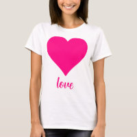 Forma de corazón de amor rosado