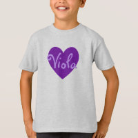 Forma de corazón púrpura personalizada de personal