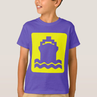 Camiseta Forma de envío - Amarillo