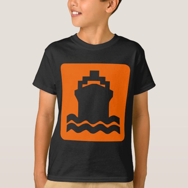 Camiseta Forma de envío - Naranja (Anverso)
