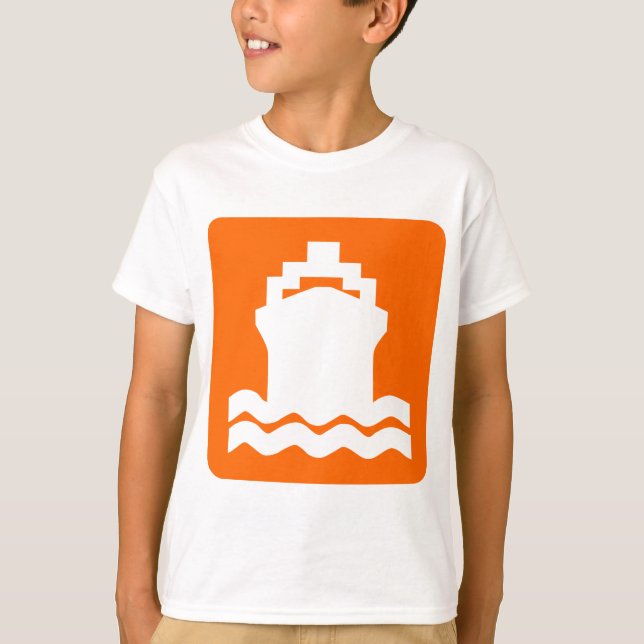 Camiseta Forma de envío - Naranja (Anverso)