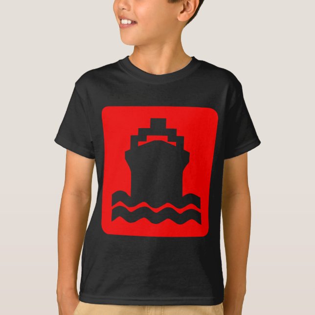 Camiseta Forma de envío - Rojo (Anverso)
