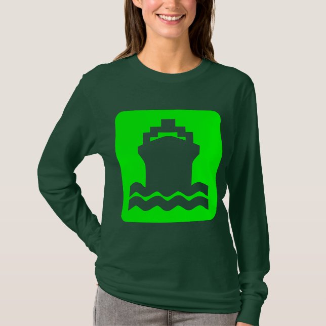 Camiseta Forma de envío - Verde (Anverso)