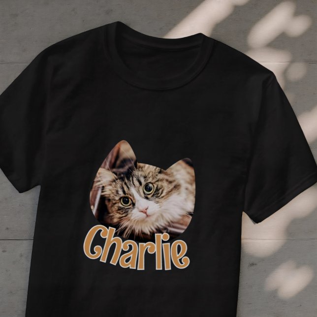 Camiseta Forma de gato Moderno Personalizado simple Mascota (Subido por el creador)