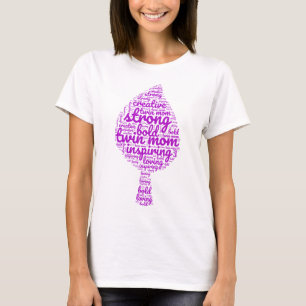 Camiseta Forma de hoja de mamá gemela