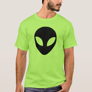 Camiseta Forma de la cabeza del alienígena negro