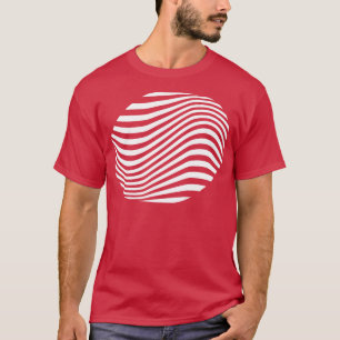 Camiseta forma de líneas geométricas de omisión