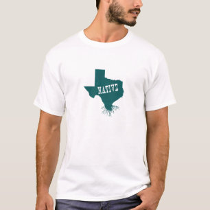 Camiseta Forma de mapa de silueta estatal de raíces nativas