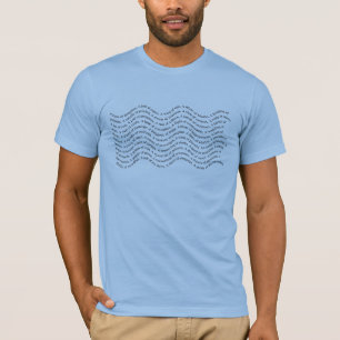 Camiseta Forma de onda de los nombres de grupo de los