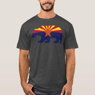 Camiseta Forma de oso de la bandera de Arizona