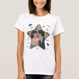 Camiseta Forma de Starfish Playa Nautical Personalizado fác