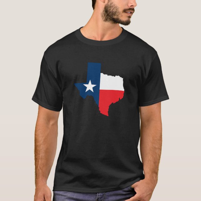 Camiseta Forma de Tejas con la bandera (Anverso)