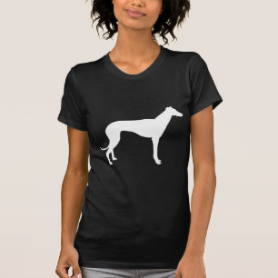 Camiseta Forma en blanco y negro de galgo