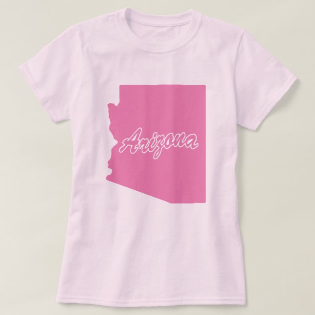 Camiseta Forma Estado De Arizona (Diseño del anverso)