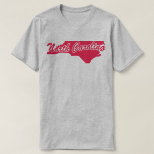 Camiseta Forma Estado De Carolina Del Norte