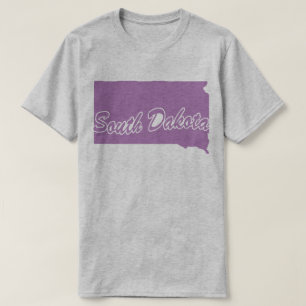 Camiseta Forma Estado De Dakota Del Sur