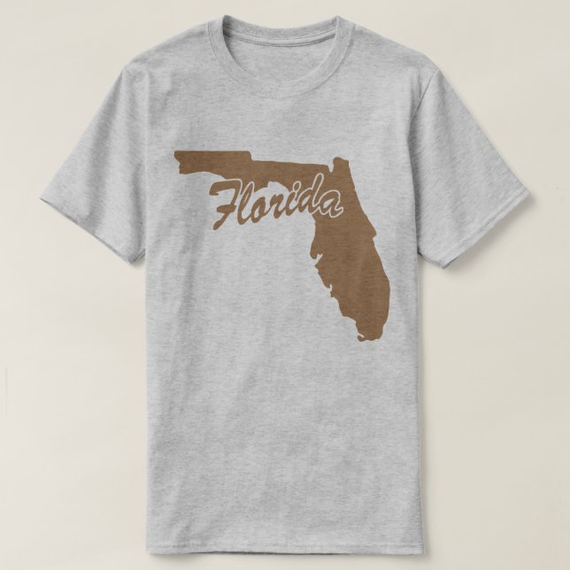 Camiseta Forma Estado De Florida (Diseño del anverso)