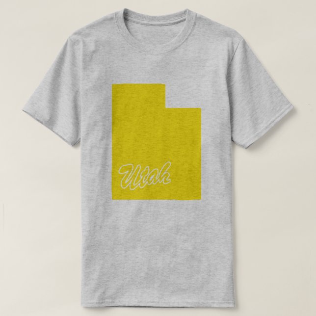 Camiseta Forma Estado De Utah (Diseño del anverso)