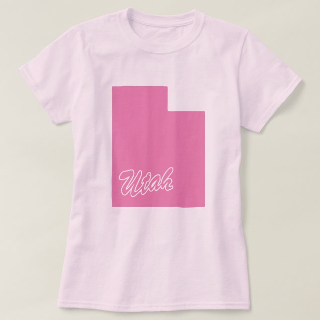 Camiseta Forma Estado De Utah (Diseño del anverso)