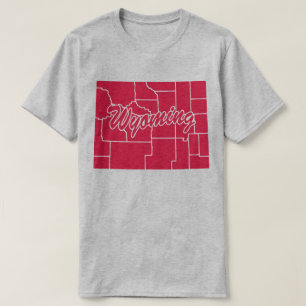 Camiseta Forma Estado De Wyoming