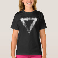 Forma geométrica de medio tono triangular