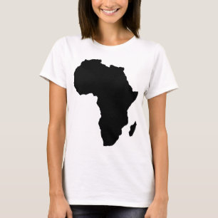 Camiseta forma negra de África