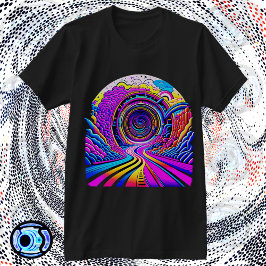 Camiseta Forma psicodélica Vortex