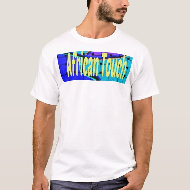 Camiseta Forma púrpura abstracta del trenzado franco africa (Anverso)