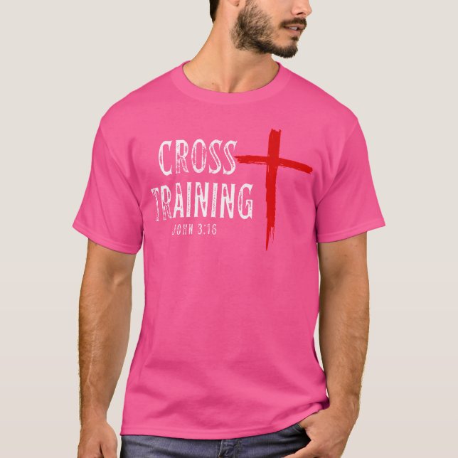 Camiseta Formación cruzada Creencia de entrenamiento cristi (Anverso)