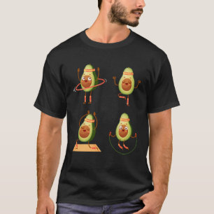 Camiseta Formación de aguacate Yoga Fitness Avo Cardio Avoc