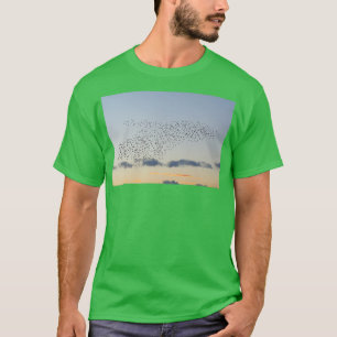 Camiseta Formación de ballenas estelar Larga