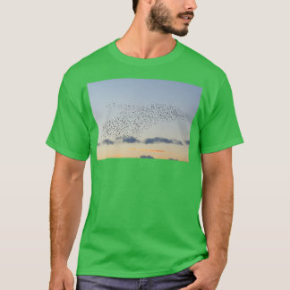 Camiseta Formación de ballenas estelar Larga