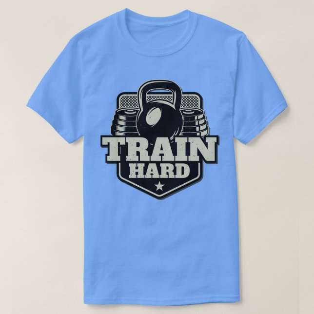 Camiseta Formación de cuerpo de fitness duro (Diseño del anverso)