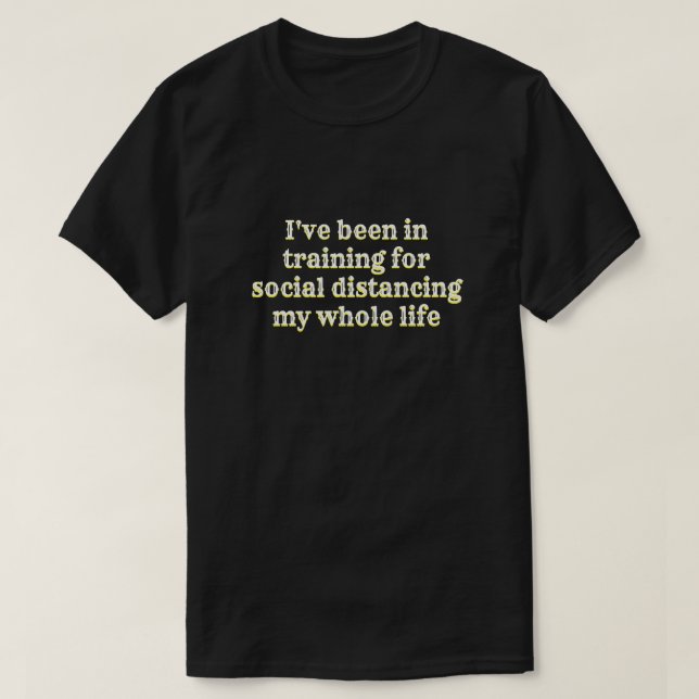 Camiseta Formación de distanciamiento social (Diseño del anverso)