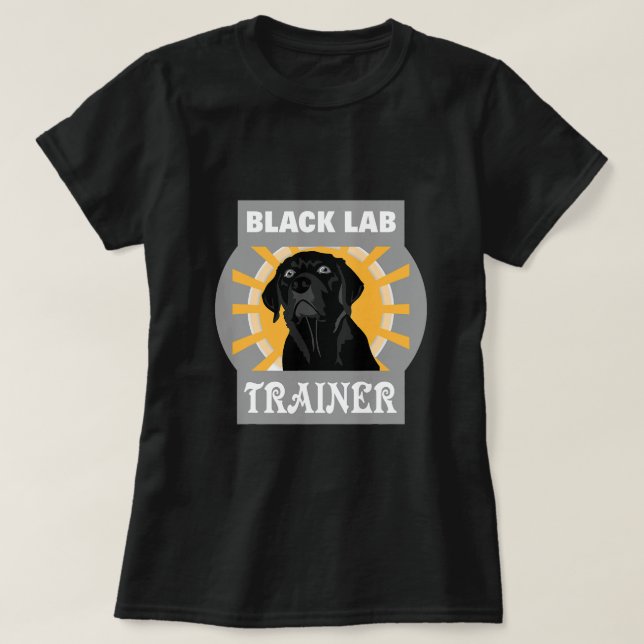 Camiseta Formación de perros recuperadores de Labrador de B (Diseño del anverso)