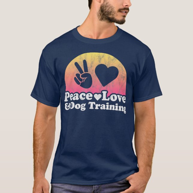 Camiseta Formación de perros y amor por la paz (Anverso)