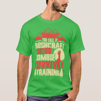 Camiseta Formación de sobrevivientes zombies divertida arte