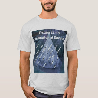 Camiseta Formación de Tierra Congelada al Atardecer