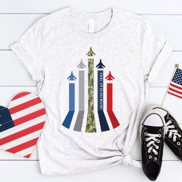 Camiseta Formación de vuelo de la Fuerza Aérea de Avión de